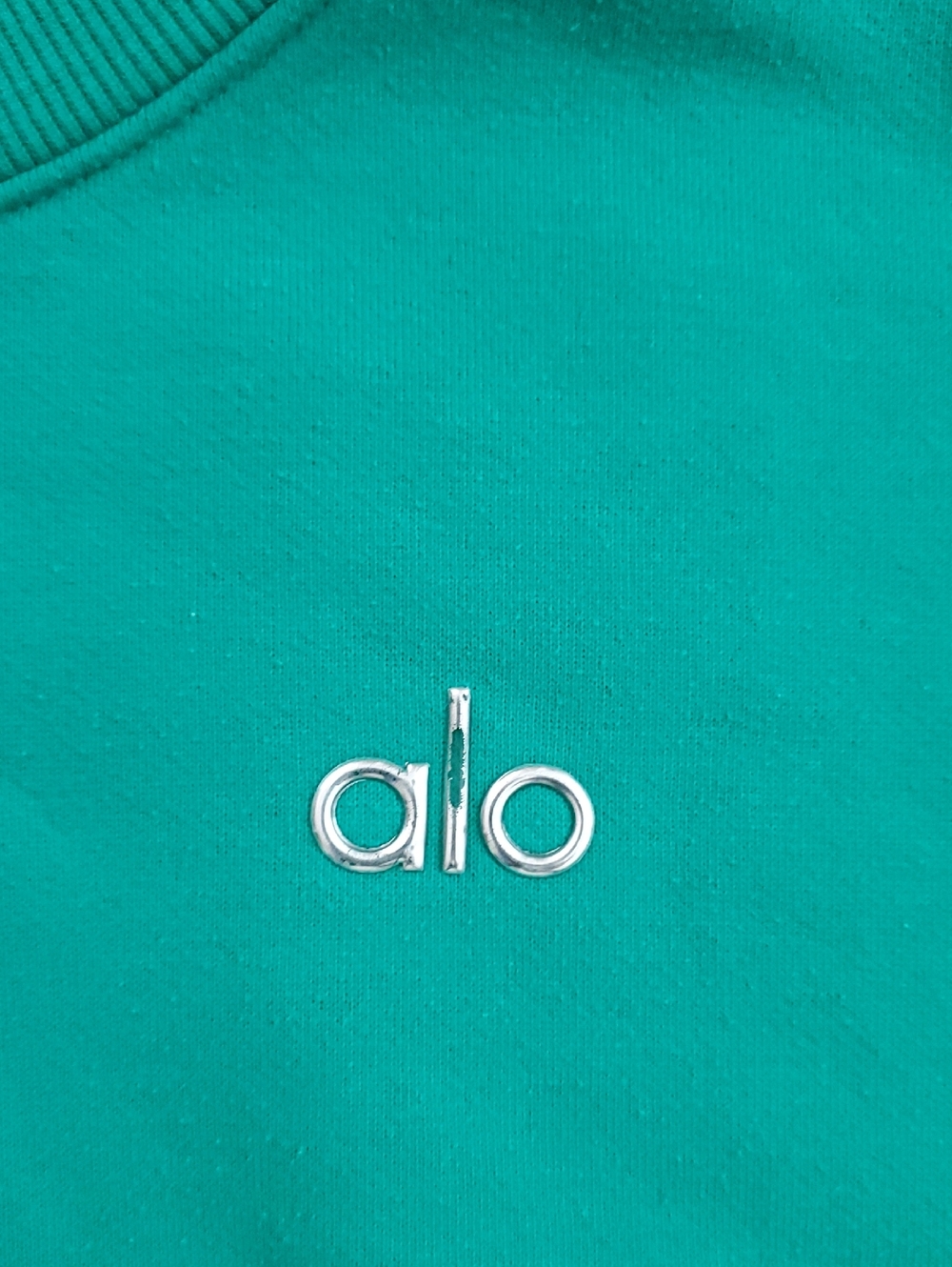 Alo Yoga Accolade Green Crewneck Sweatshirt SzS - Picture 4 of 9
